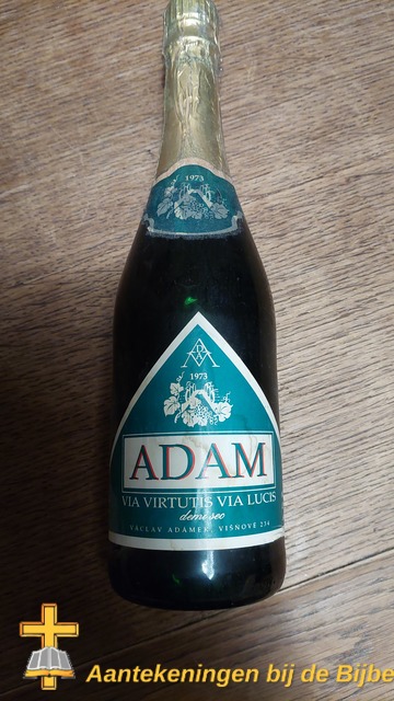 Fles Adam's wijn